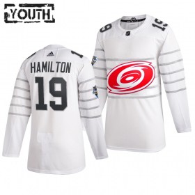 Barn NHL Carolina Hurricanes Tröjor Dougie Hamilton 19 Vit Adidas 2020 All-Star Authentic